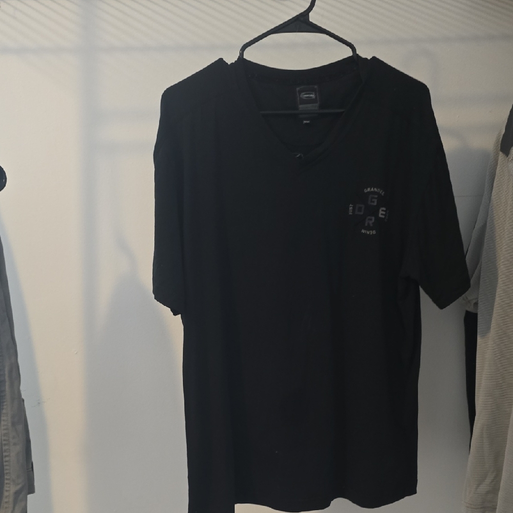 Classic Black V-Neck Men's Tee